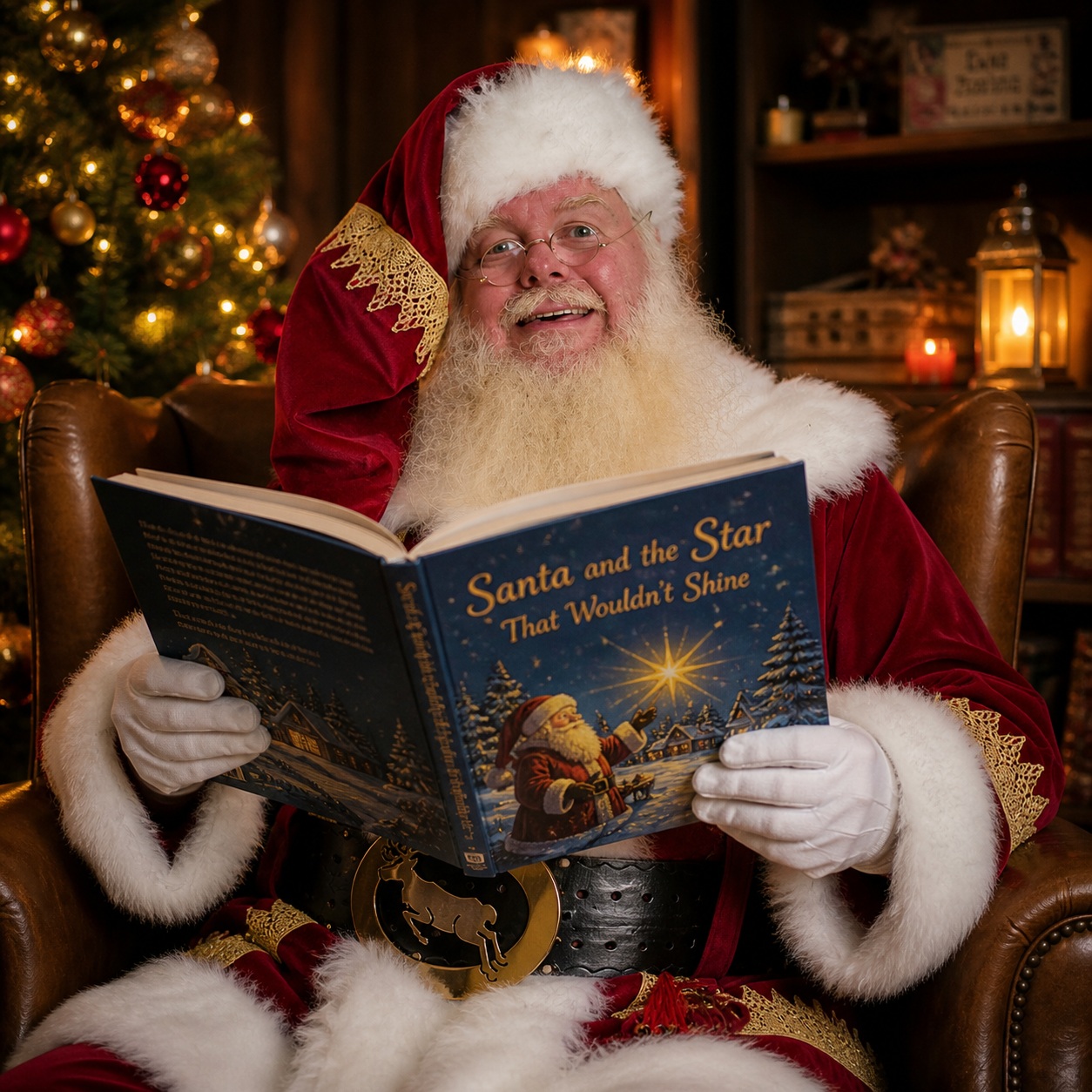 Ballarat Santa reading Christmas stories to children